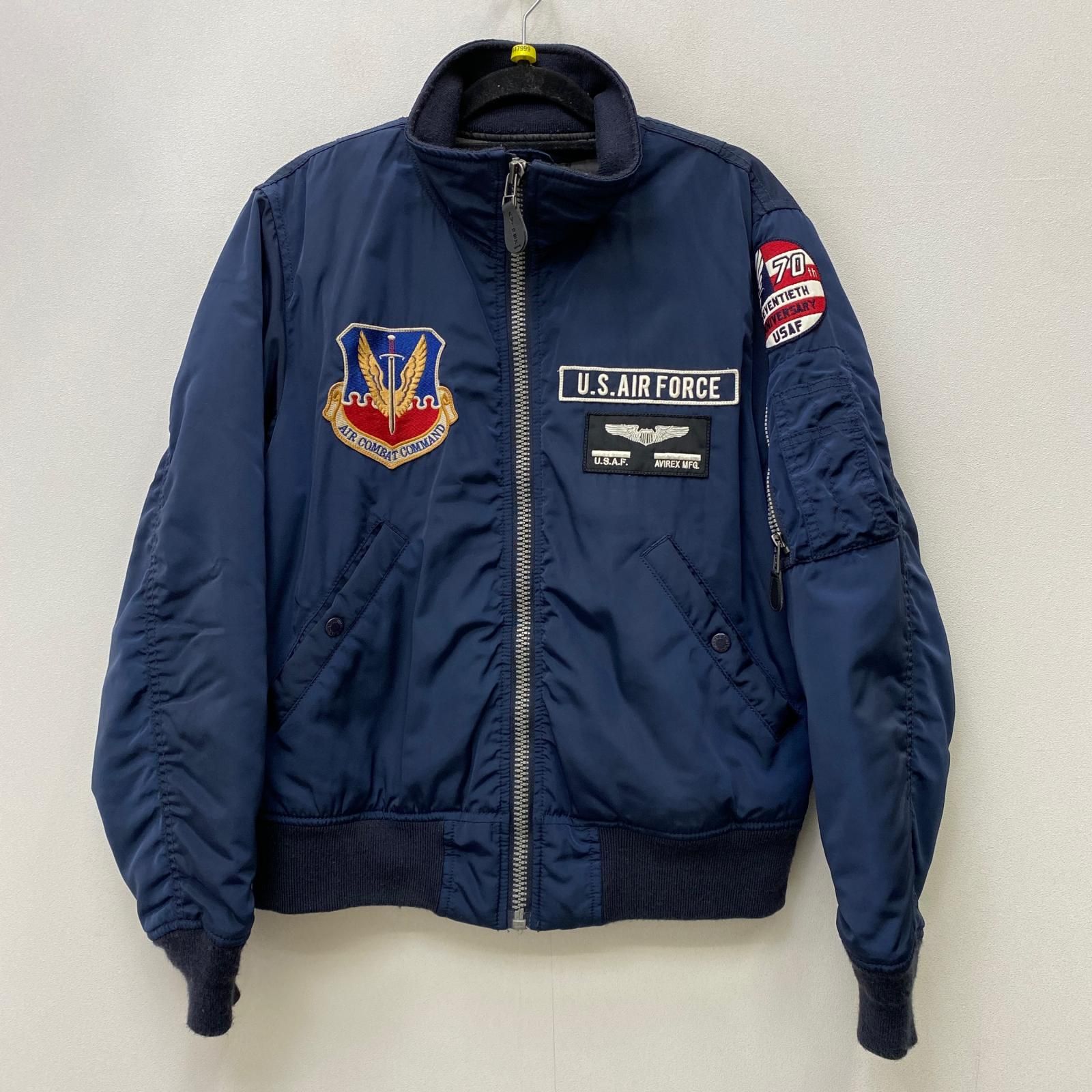 【加古川店】 中古 AVIREX | アヴィレックス ミリタリーコート U.S. AIR FORCE 6172140 ネイビー サイズ：M 【93】
