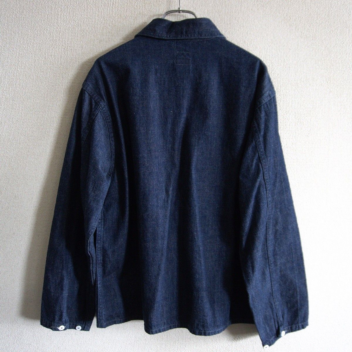 美品】POST OVERALLS【DENIM ARMY PULLOVER】M アメリカ製 デニム プル