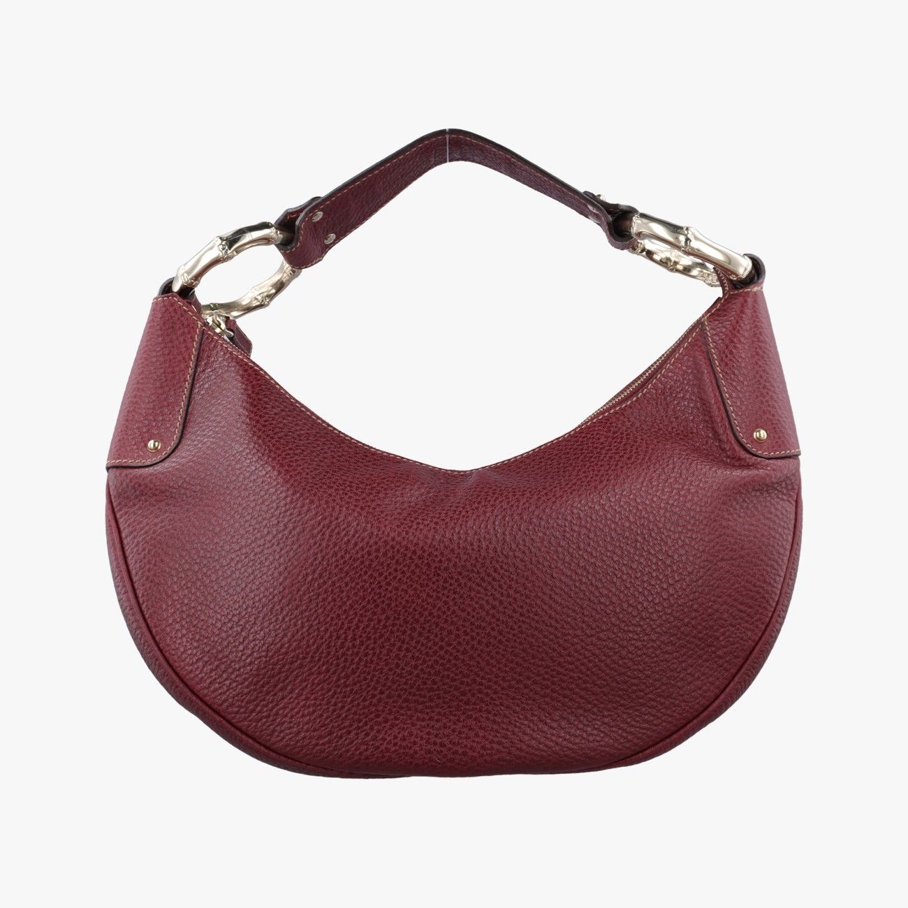 グッチGucciバンブーリングホーボー ボルドー レザー 211519 D6916675