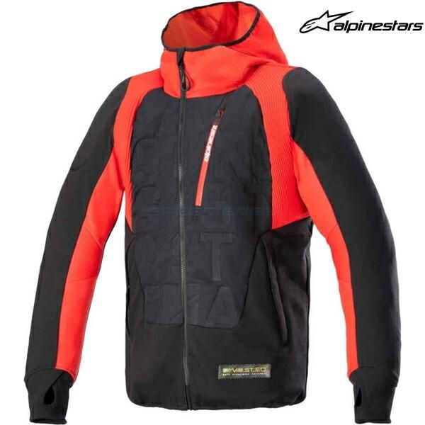 alpinestars アルパインスターズ ジャケット MO.ST.EQ HYBRID HOODED カラー:BLACK FLAME RED(1463) サイズ:M