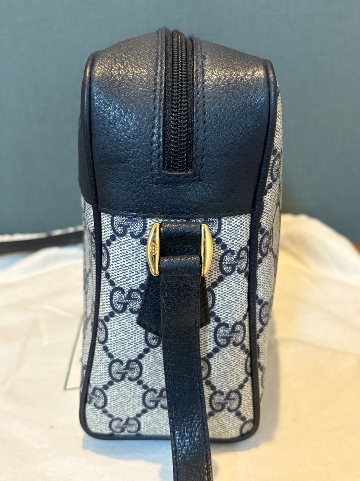 GUCCI グッチ GGスプリーム ショルダーバッグ シェリーライン PVC