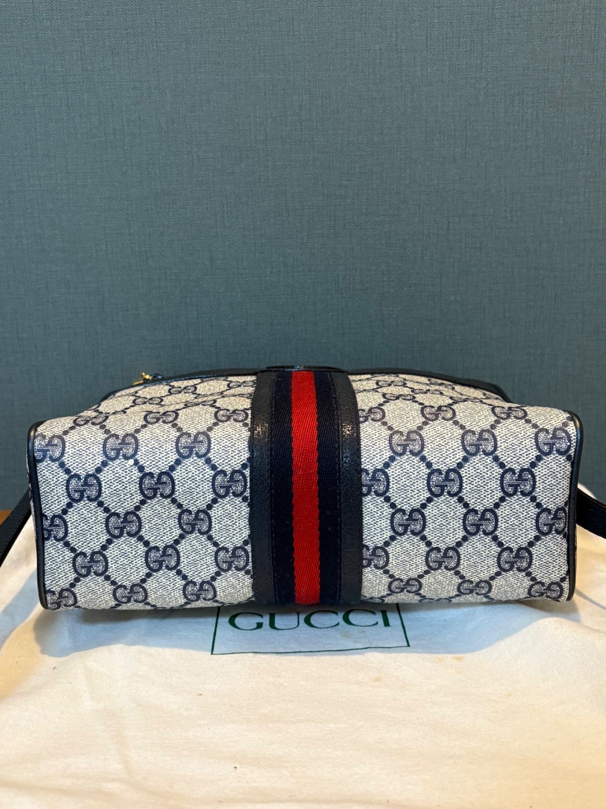 GUCCI グッチ GGスプリーム ショルダーバッグ シェリーライン PVC