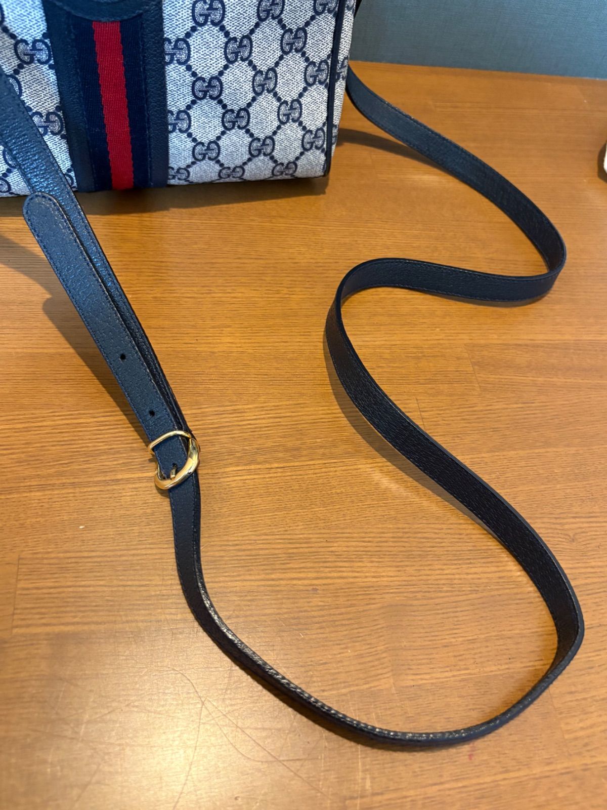 GUCCI グッチ GGスプリーム ショルダーバッグ シェリーライン PVC