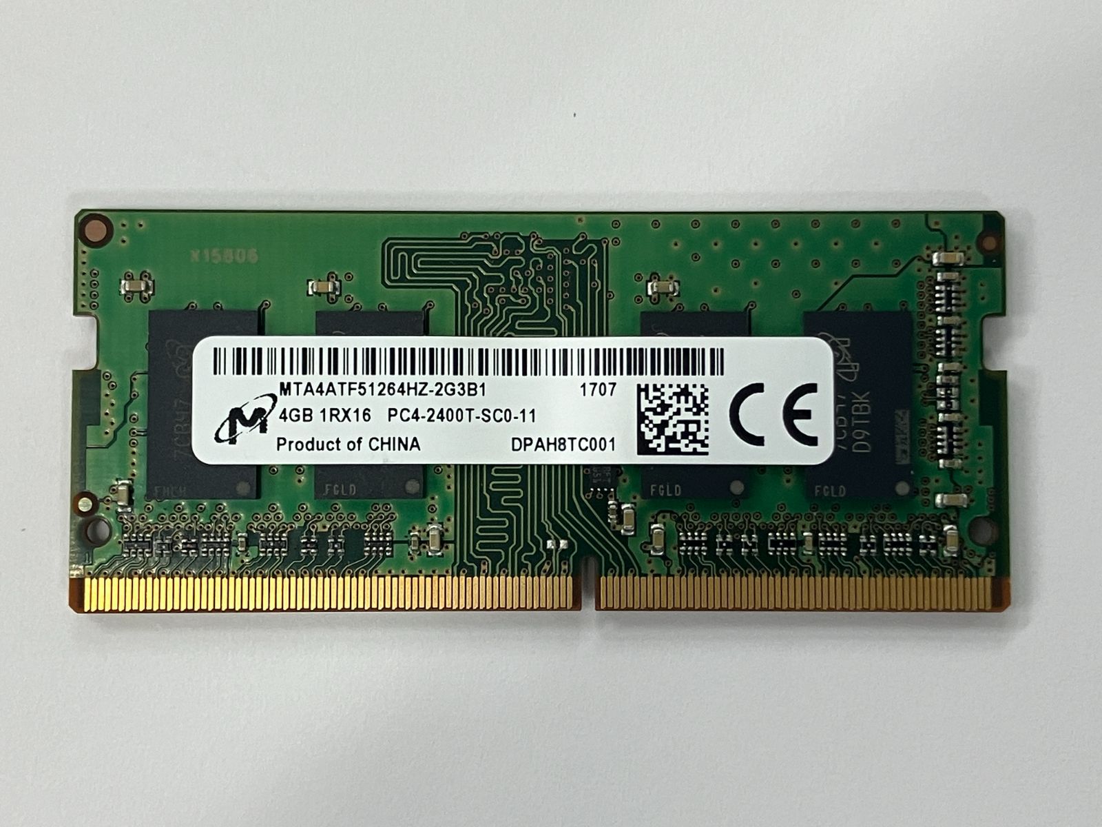 検査済】Micron 4GB DDR4-2400 ノートPCメモリ - メルカリ