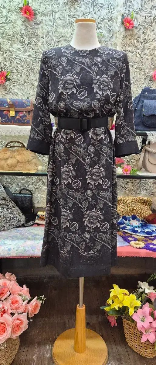 エトロ ETRO シルク ロング丈ワンピース (55 66)