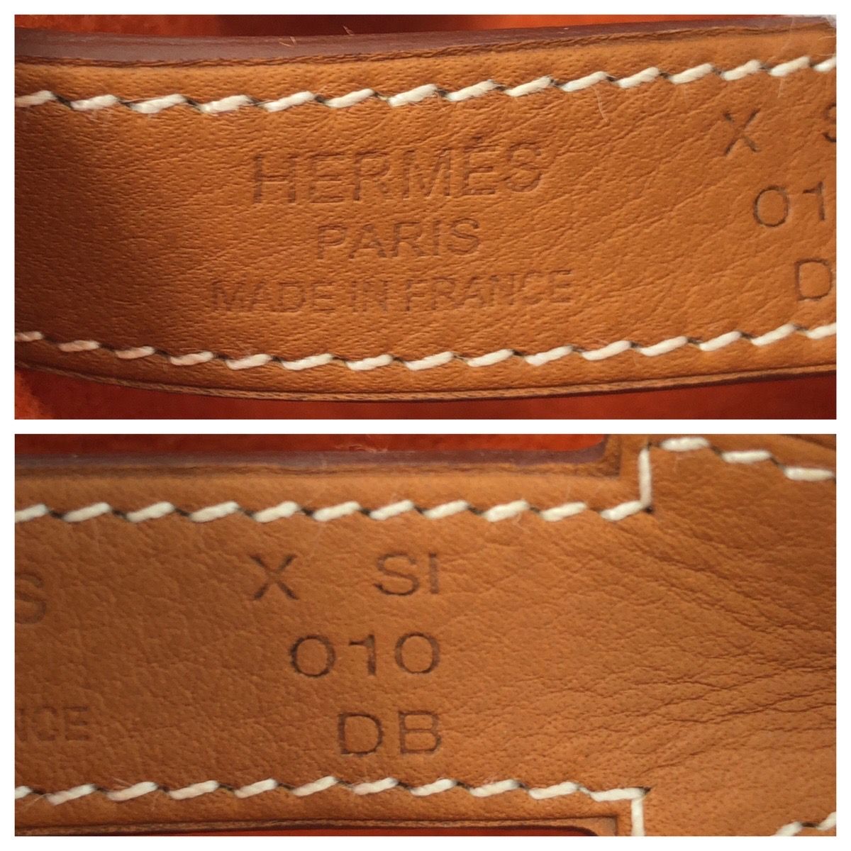 美品 HERMES エルメス ヴィド ポッシュ パスパス MM オレンジ ブラウン