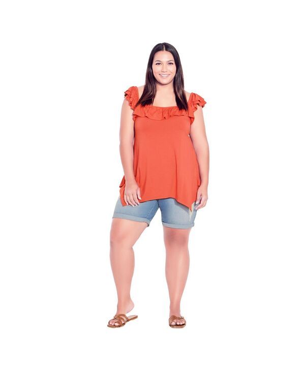 アベニュー レディース ボトムス ハーフパンツ・ショーツ AVENUE Womens Giana Ripped Short Light wash