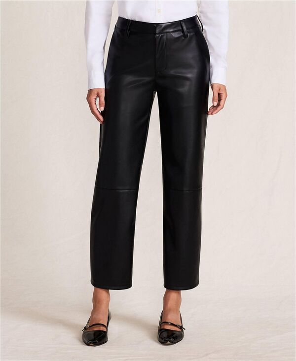 ランズエンド レディース ボトムス カジュアルパンツ ストレート パンツ レザー フェイクレザー Lands End Women Faux Leather Mid Rise Relaxed Strai 20,985円
