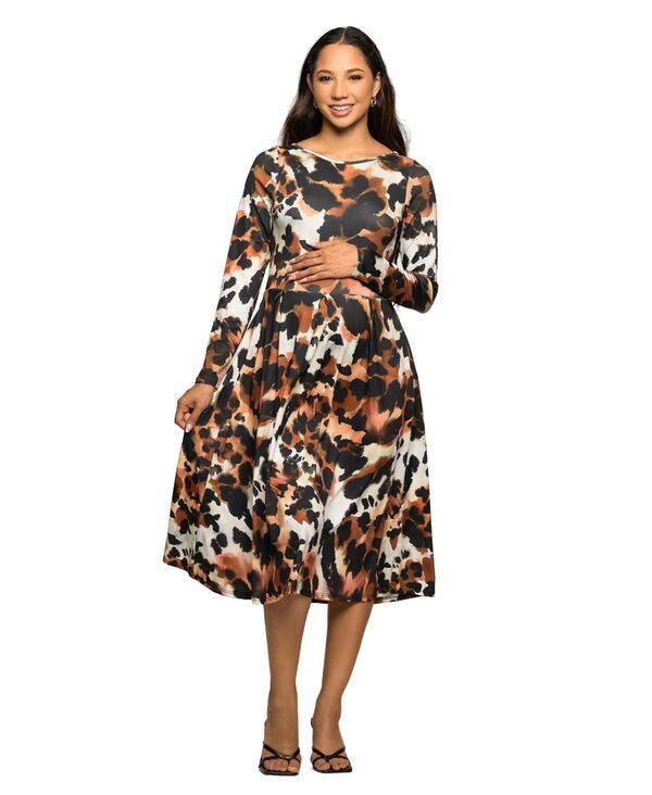 24 セブンコンフォート レディース トップス ワンピース ミディワンピース ミディ マタニティ 24seven Comfort Apparel Womens Maternity Long Sleev 15,584円