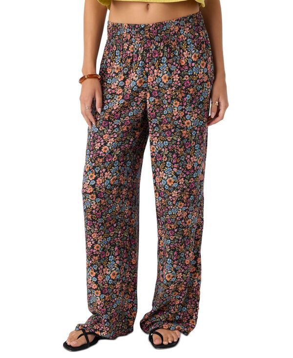 オニール レディース ボトムス カジュアルパンツ フラワー柄 プリント パンツ フラワー ONeill Juniors Jonie Floral DitsyPrint Pants Black ブラック