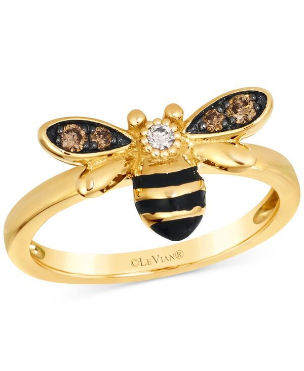 ル ヴァン レディース アクセサリー リング Le Vian Chocolate Diamond Nude Diamond Honeybee Ring 18 ctw in 14k Honey Gold 99,990円