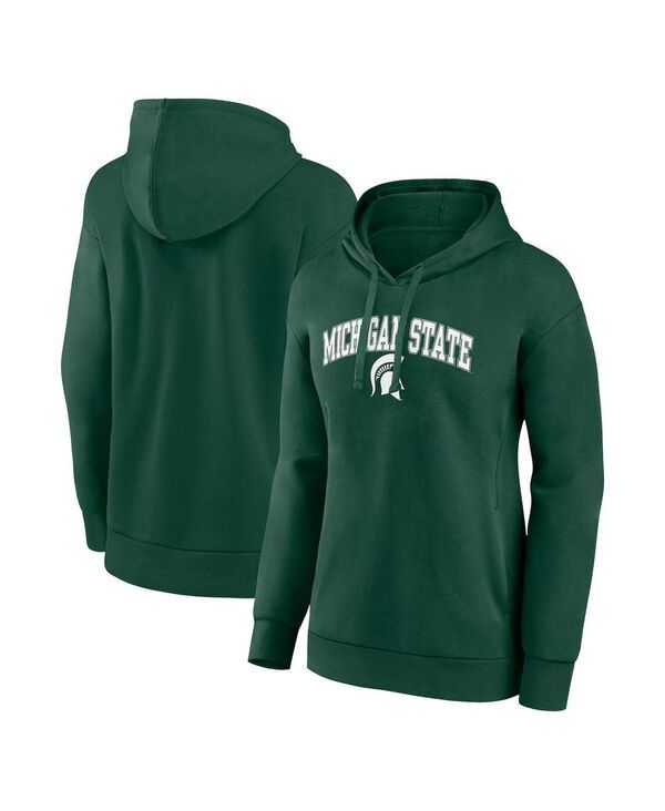 ファナティクス レディース アウター パーカー・スウェット Fanatics Womens Green Michigan State Spartans Evergreen Campus Pullove
