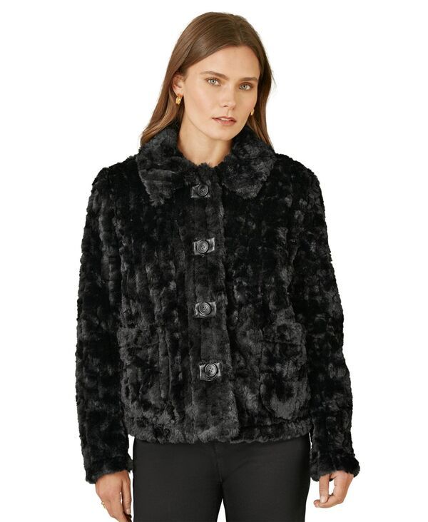 ユミキム レディース アウター ジャケット・ブルゾン Yumi Womens Textured Faux Fur Jacket Black ブラック 28,324円