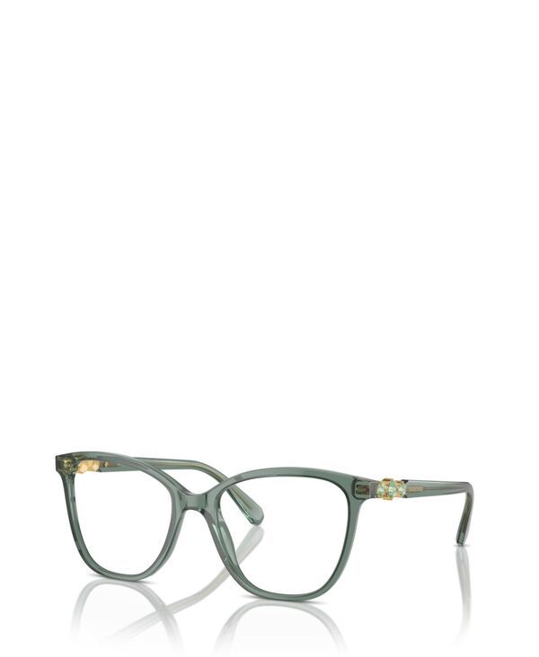 スワロフスキー レディース アクセサリー サングラス・アイウェア Swarovski WomensquareyeglassesK2020 Transparent Green グリーン