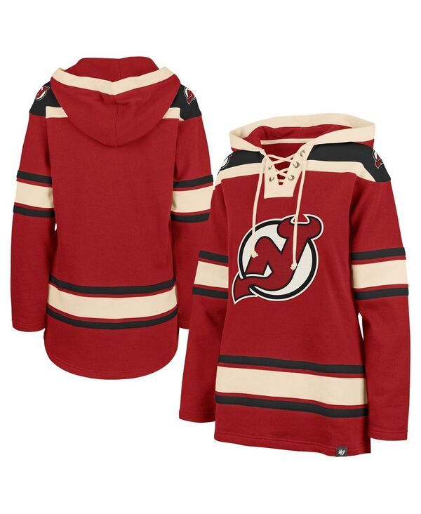 47 ブランド レディース アウター パーカー・スウェット レース ジャージー 47 Brand Womens Red New Jersey Devilsuperior Lacer Pullover 25,060円
