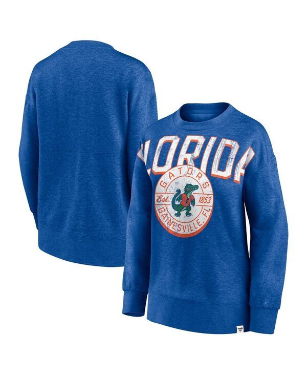 ファナティクス レディース アウター パーカー・スウェット シャツ Fanatics Womens Heathered Royal Florida Gators Jump Distribution P