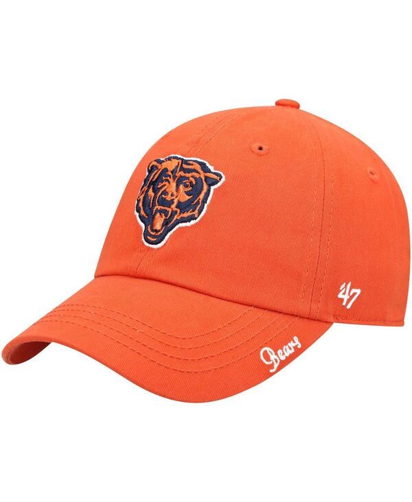47 ブランド レディース アクセサリー 帽子 47 Brand Womens Orange Chicago Bears Miata Clean Up Secondary Adjustable Hat