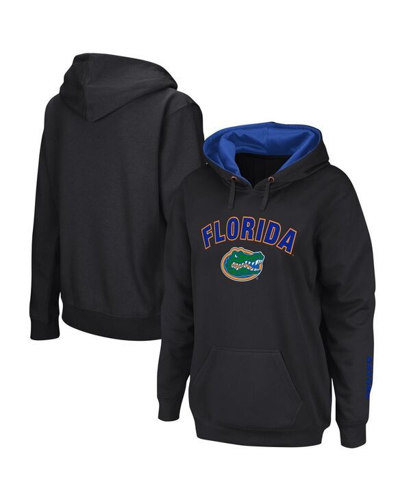 コロシアム レディース アウター パーカー・スウェット ロゴ Colosseum Womens Florida Gators Arch and Logo 1 Pullover Hoodie Black