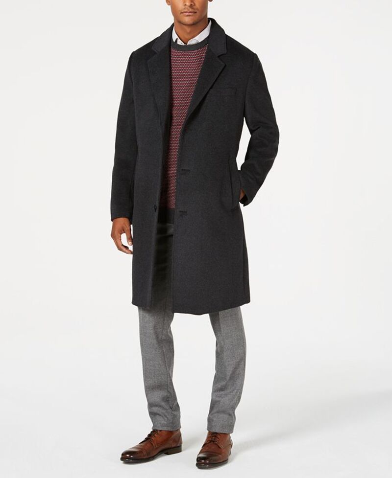 ロンドンフォグ メンズ アウター ジャケット・ブルゾン トール ウール コート London Fog Big and Tall Signature WoolBlend Overcoat Dark Ch