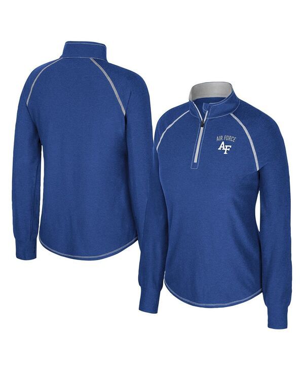 コロシアム レディース アウター パーカー・スウェット シャツ Colosseum Womens Royal Air Force Falcons Bikram Raglan QuarterZip Sw 8,386円
