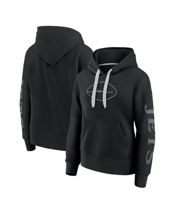 ファナティクス レディース アウター パーカー・スウェット Fanatics Womens Black New York Jets Elements Next Pullover Hoodie Blac