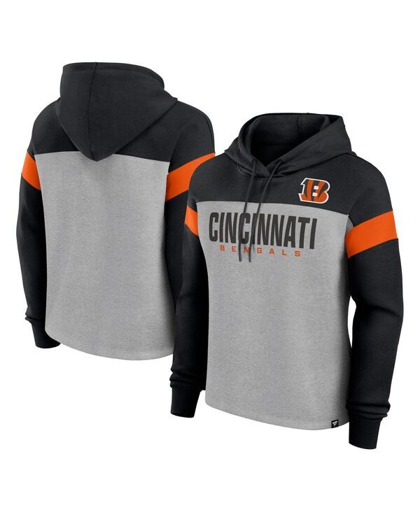ファナティクス レディース アウター パーカー・スウェット Fanatics Womens Heather GrayBlack Cincinnati Bengals Bold Play Call Pu 12,395円