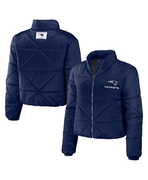 ウェア バイ エリン アンドルーズ レディース アウター ジャケット・ブルゾン クロップド ジャケット WEAR by Erin Andrews Womens Navy New England Pat 25,760円