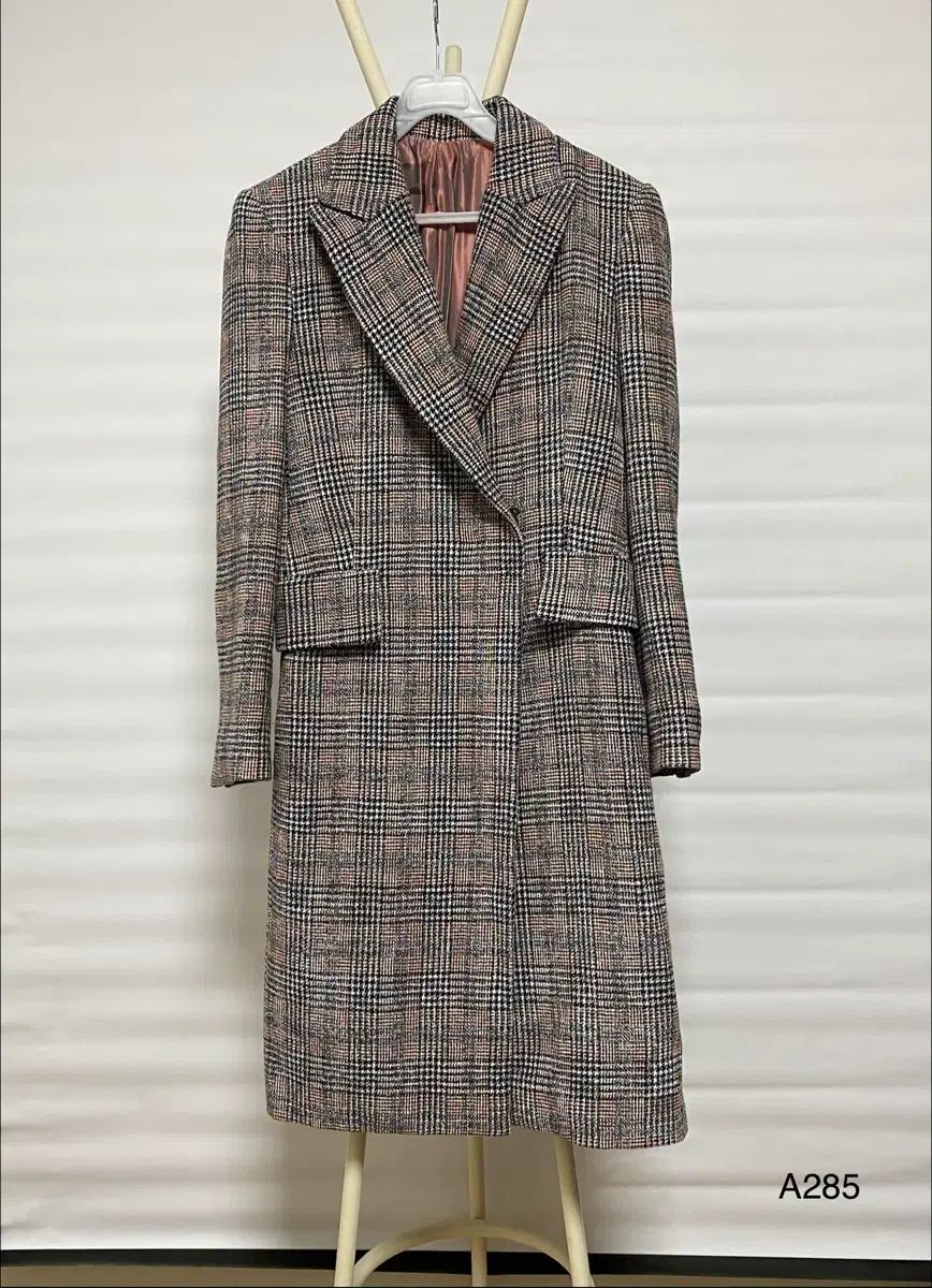 itMICHAA ミシャ CHECK ウール ブレンド Long コート 85