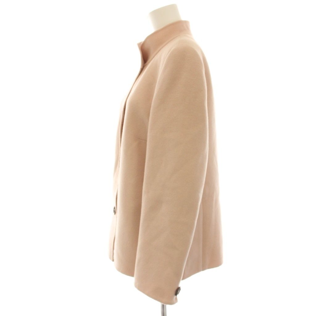 アクリス AKRIS スタンドカラーコート ショート丈 ウール カシミヤ混