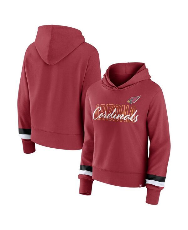 ファナティクス レディース アウター パーカー・スウェット Fanatics Womens Cardinal Arizona Cardinals Over Under Pullover Hoodie