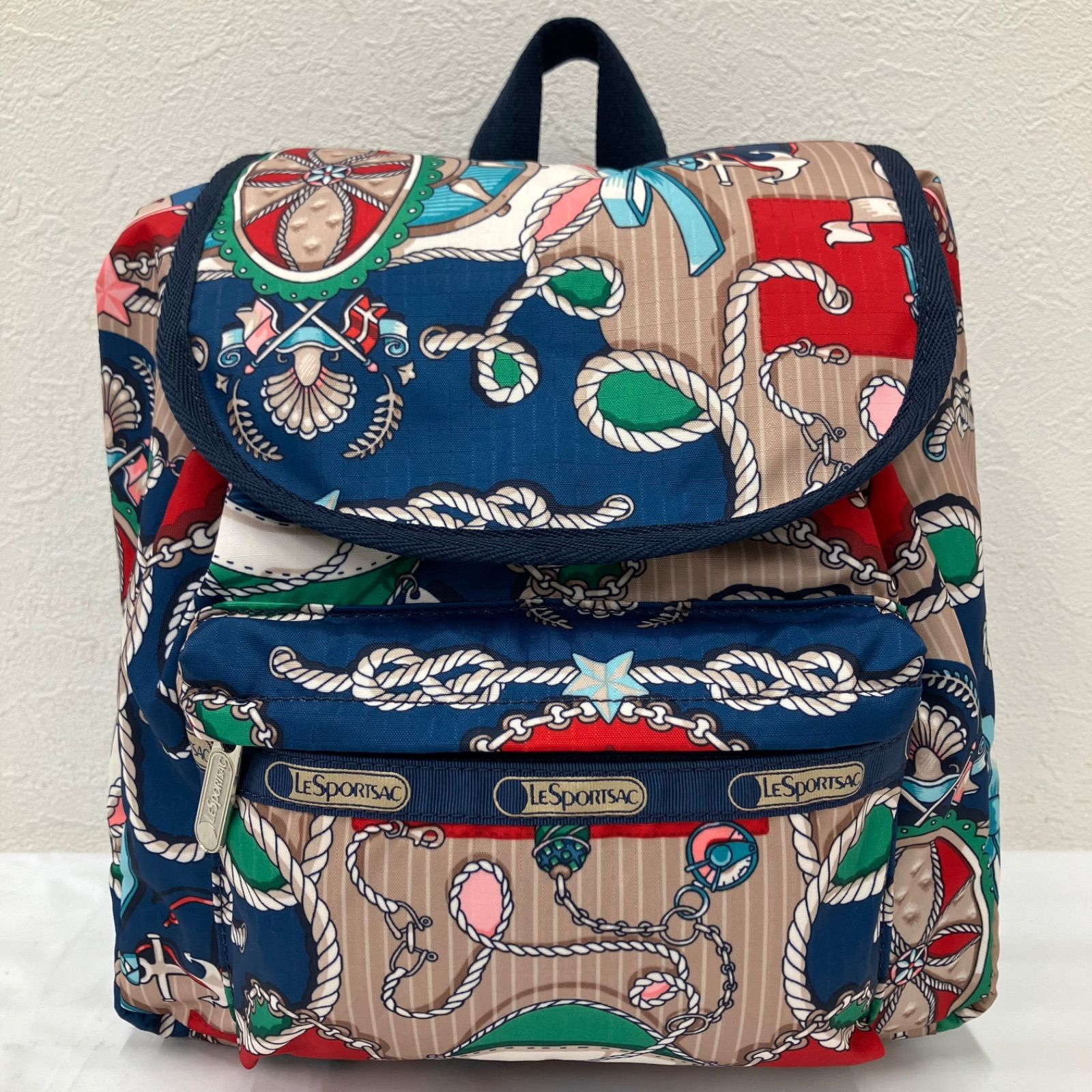 6628【良品】 LeSportsac レスポートサック リュック バックパック 