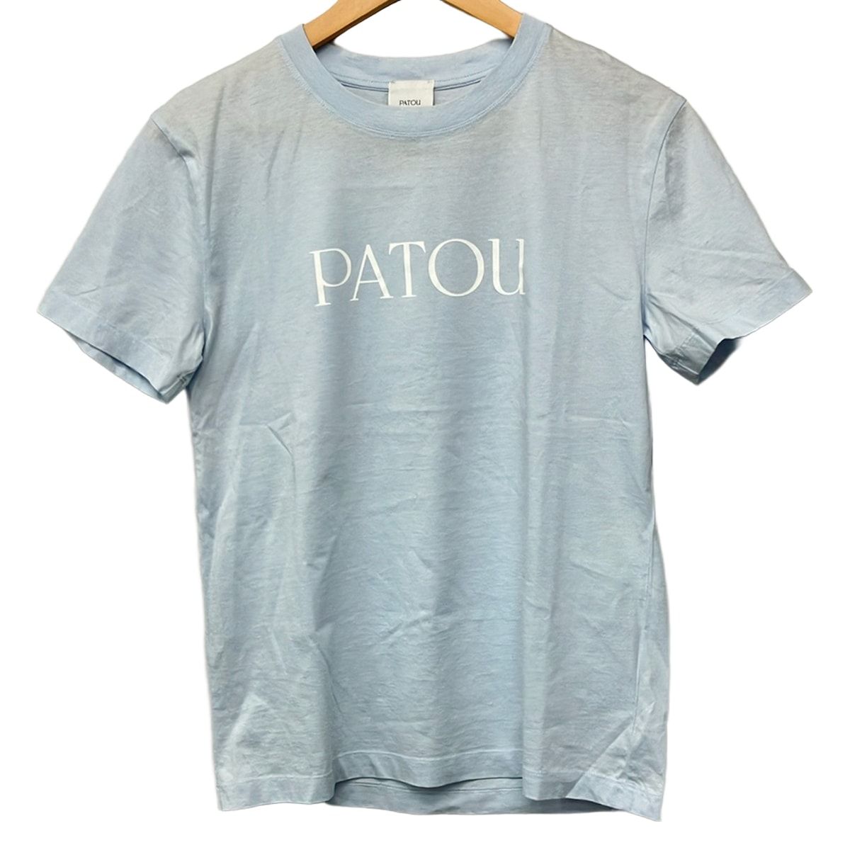 PATOU(パトゥ) 半袖Tシャツ サイズXS レディース - ライトブルー×白