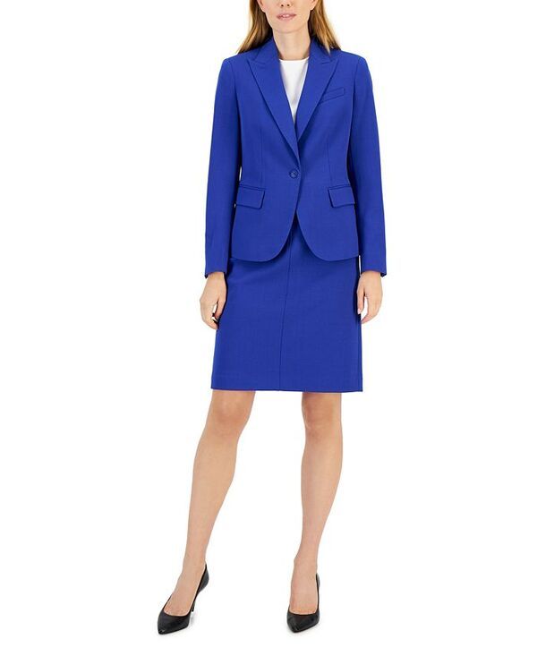 アンクライン レディース ボトムス スカート A ライン プチ Anne Klein Missy Petite Executive Collection SingleButton ALine Skir