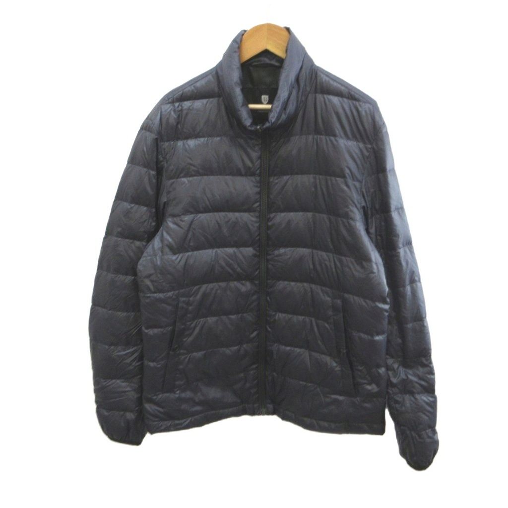 ブラックレーベルクレストブリッジ BLACK LABEL CRESTBRIDGE ダウンジャケット 上着 L 紺 ネイビー 無地 長袖 アウター 51F06-805-28 /YU ■ECA007