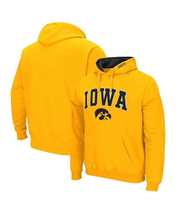 コロシアム メンズ アウター パーカー・スウェット ロゴ パーカー Colosseum Mens Iowa Hawkeyes Arch Logo 30 Pullover Hoodie Gold ゴール