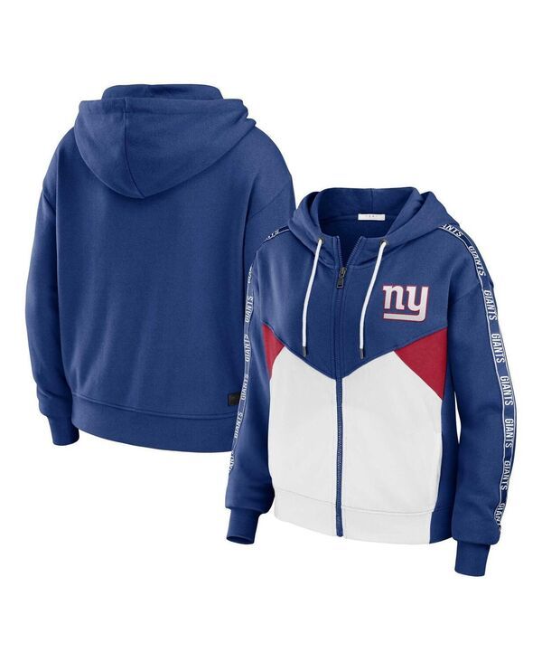 ウェア バイ エリン アンドルーズ レディース アウター パーカー・スウェット プラスサイズ パーカー WEAR by Erin Andrews Womens Royal White New York