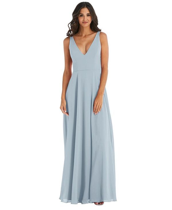 アフターシックス レディース トップス ワンピース Vネック シフォン マキシワンピース マキシ After Six Womens Deep VNeck Chiffon Maxi Dress Mist 33,020円
