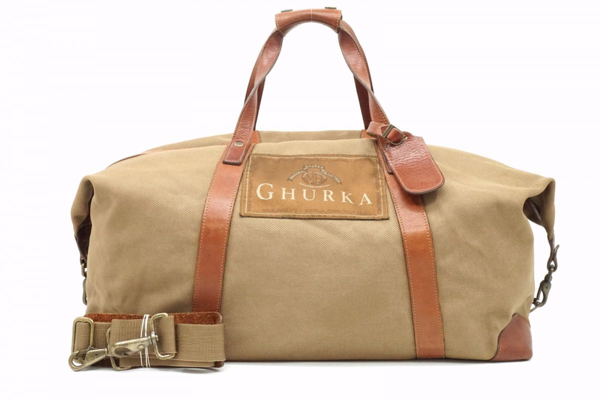 グルカ／GHURKA バッグ ショルダーバッグ 鞄 メンズ 男性 男性用レザー 革 本革 ダークブラウン 茶 ブラウン  No.28 THE HAVERSACK フラップ式 ヴィンテージ加工 グルカ 2way ショルダー ボストン ハンドバッグ トート 希少タグ 大