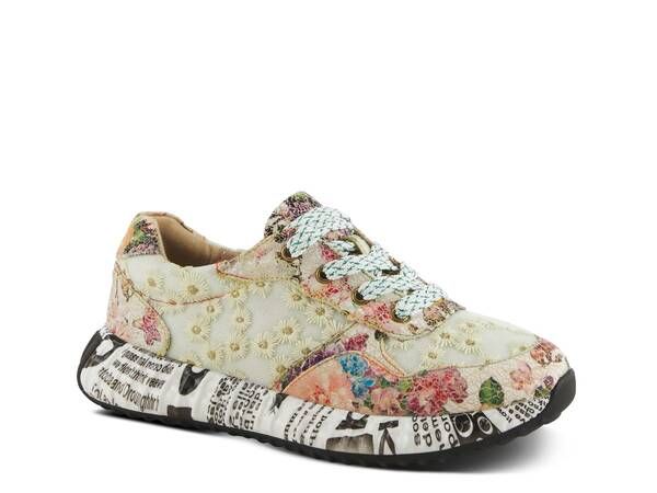 スプリングステップ レディース シューズ スニーカー LArtiste by Spring Step Daisymae Sneaker Beige Multicolor ベージュ