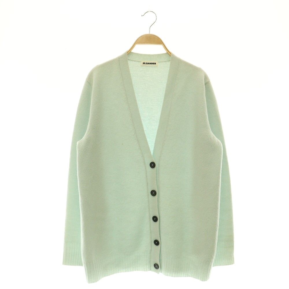 ジルサンダー JIL SANDER カーディガン ニット 長袖 Vネック イタリア製 34 ライトブルー /MY ■OS ■GY62