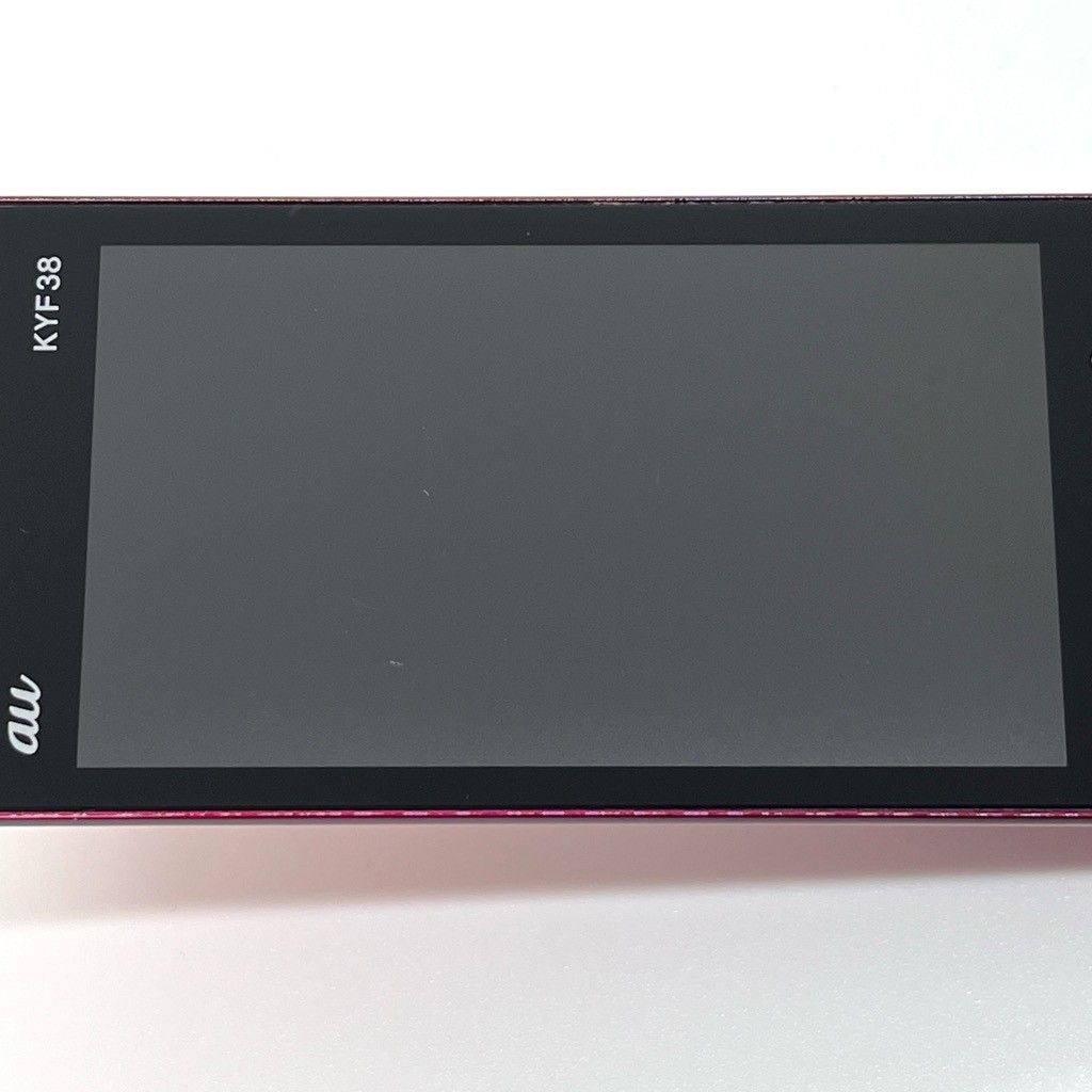 美品 かんたんケータイ KYF38 ワインレッド au SIM解除済 - メルカリ