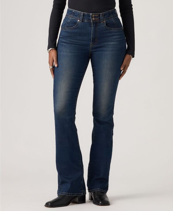【送料無料】 リーバイス レディース デニムパンツ ボトムス Womens 725 HighWaist Bootcut Jeans Psychic Reading Levender Blue