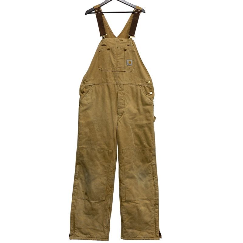 【現状渡し品】 CARHARTT カーハート USA製 星タグ DUCK DOUBLEKNEE QUILTING OVER ALL ダック ダブルニー キルティング オーバーオール 【157-260729-kh-05-izu】