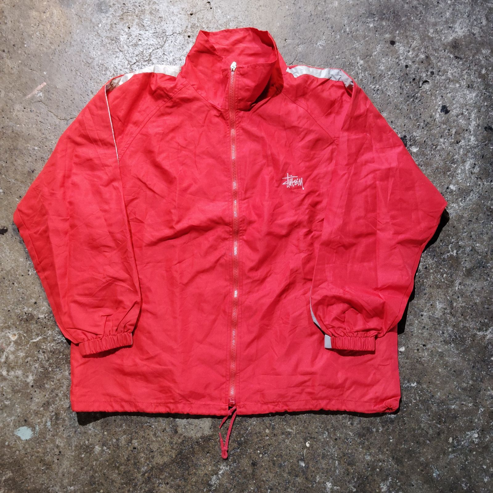 STUSSY SPORT 90's トラックジャケット レッド L ステューシースポーツ
