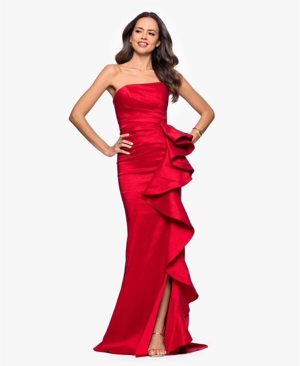 ベッツィアンドアダム レディース トップス ワンピーストラップレス Betsy Adam Womens Long Stretch Strapless Gown Red レッド 50,880円