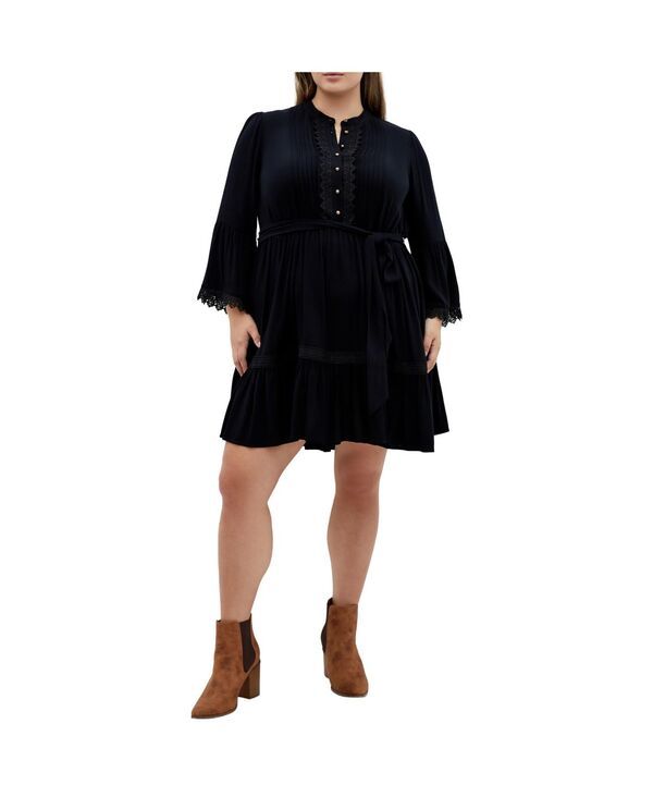 シティーシック レディース トップス ワンピース CITY CHIC Womens Camille Dress Black ブラック 18,186円