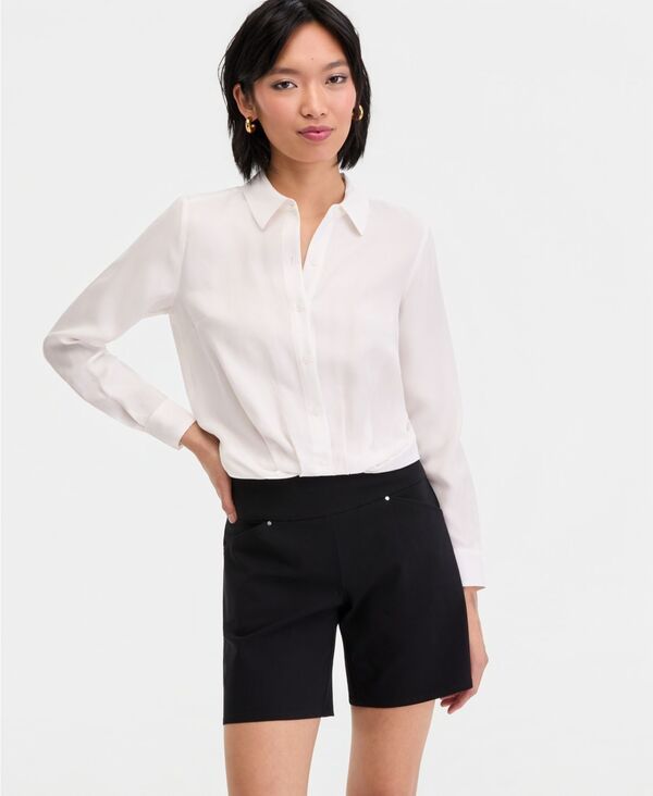 アイエヌシー インターナショナル コンセプト レディース トップス シャツ INC International Concepts Womens GatheredHem Shirt Macys Excl