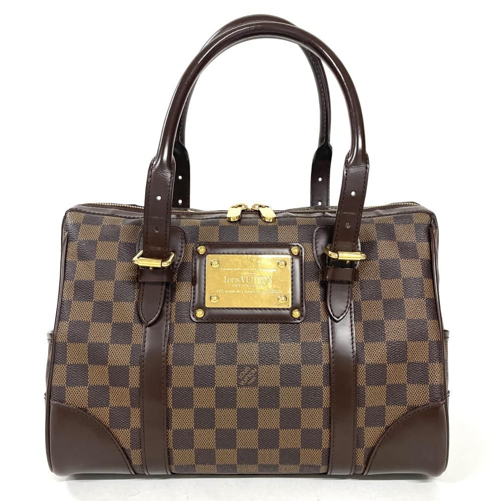 ルイヴィトン LOUIS VUITTON バークレー ハンドバッグ ダミエ エベヌ N52000 ブラウン ゴールド金具【中古】