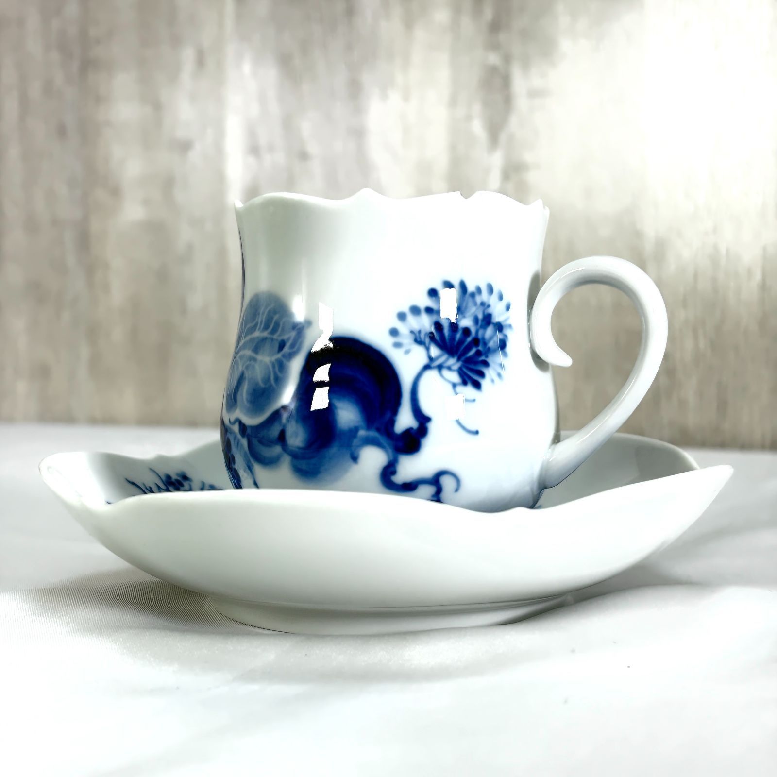 Meissen マイセン ブルーオーキッド カップ＆ソーサー 食器 洋食器 ⑤