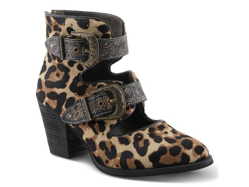 ラリティステ レディース シューズ ブーツ・レインブーツ LArtisteNotched Bootie Light BrownBlack Leopard Print ブラック 38,220円